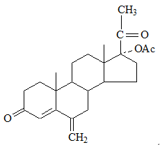  6-次甲基-17a-羟基黄体酮醋酸酯